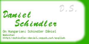 daniel schindler business card